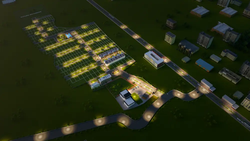 VEDIC VILLAGE GATE NIGHT VIEW